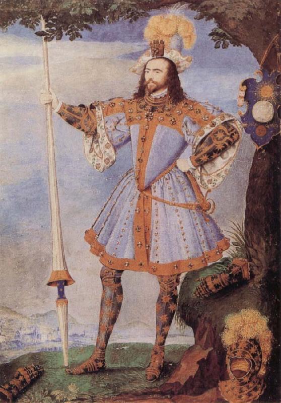 Nicholas Hilliard Portrait of George Clifford Earl of Cumberland Norge oil painting art